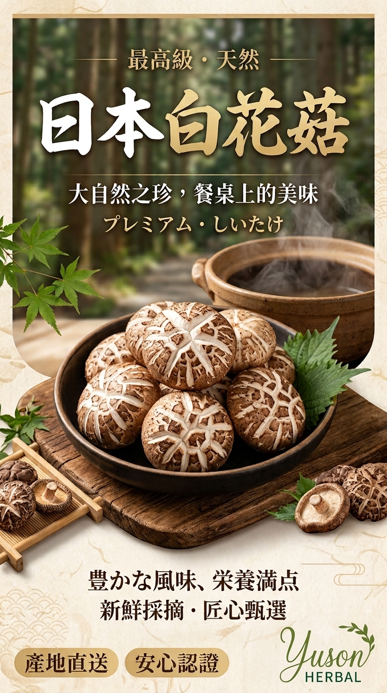 White Flower Shiitake Mushroom
